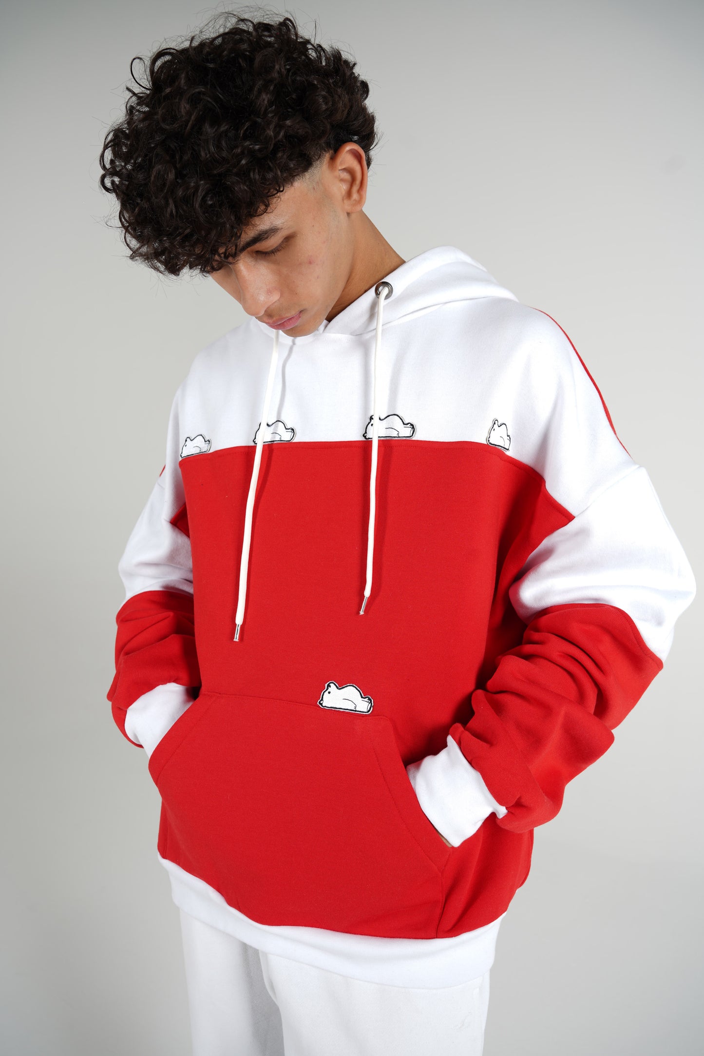 "tired white bears" Hoodie
