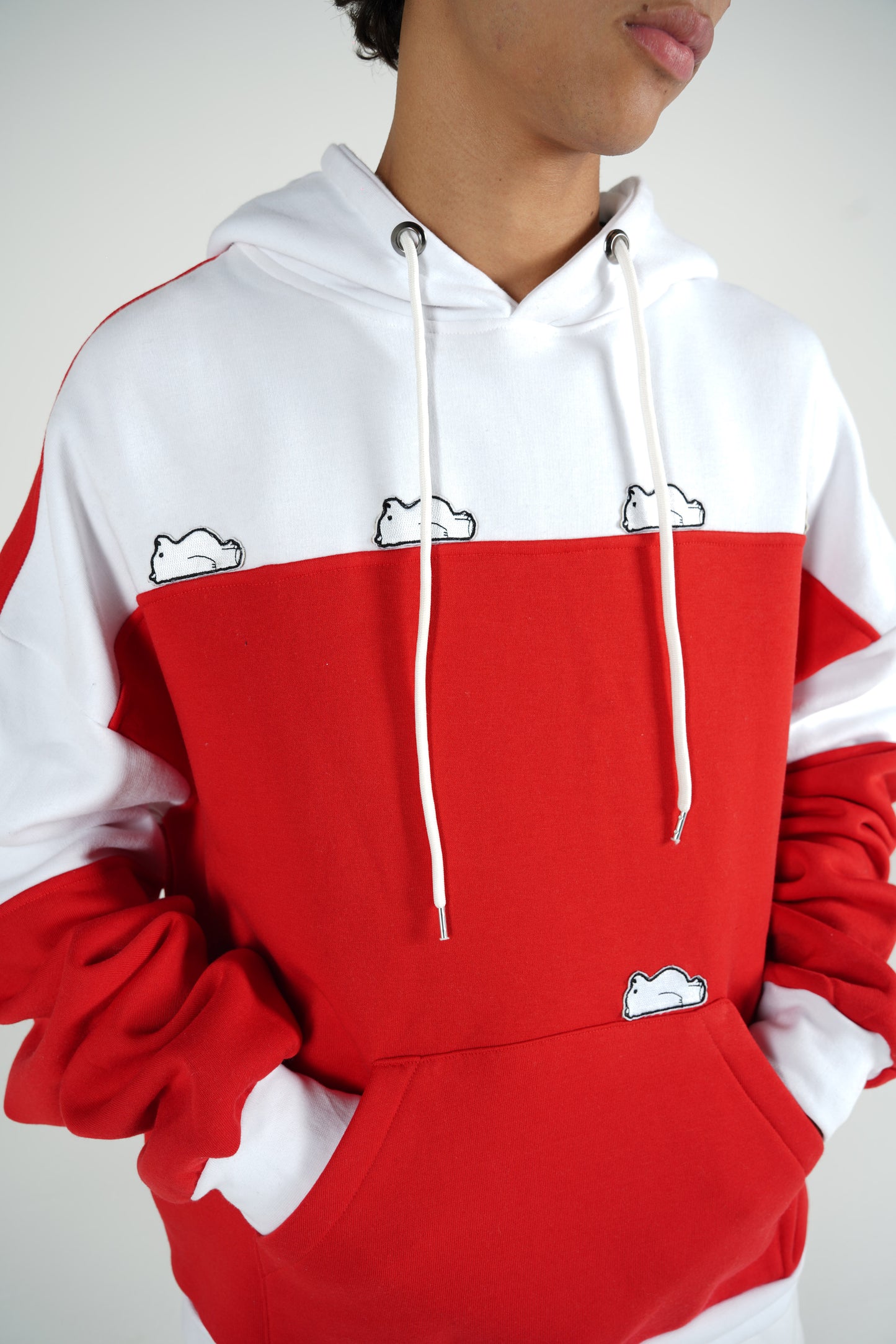 "tired white bears" Hoodie