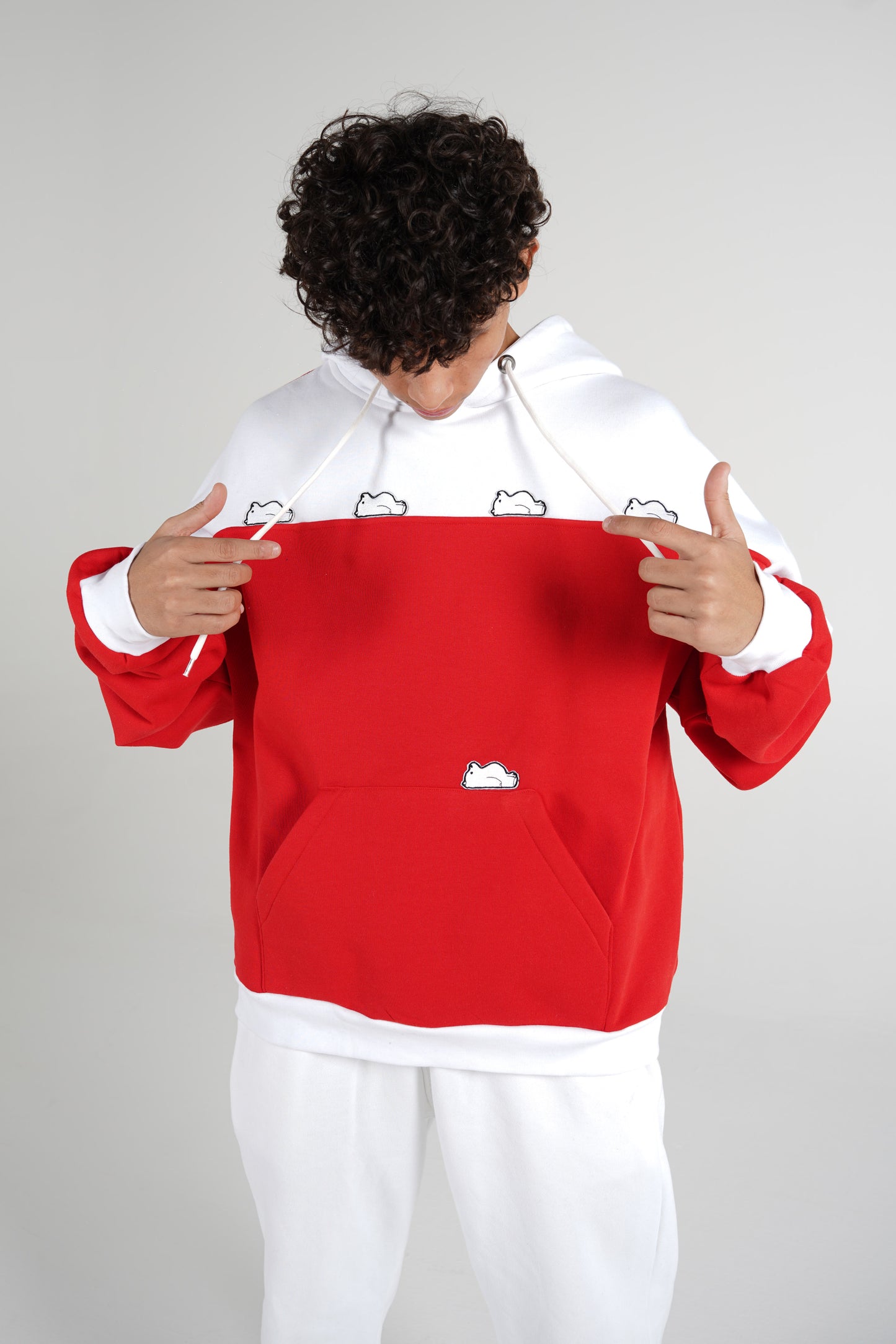 "tired white bears" Hoodie
