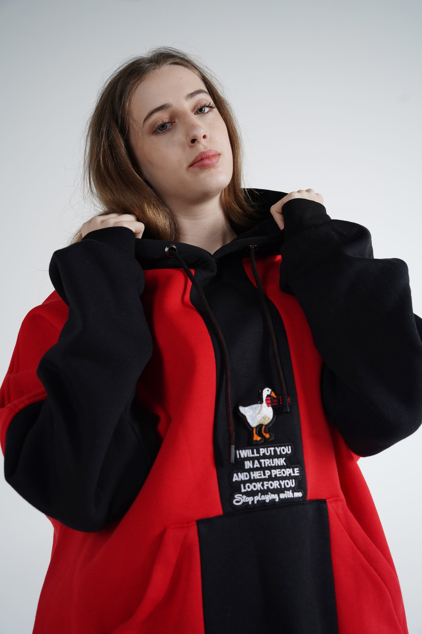 "Stop playing with me" Goose Hoodie