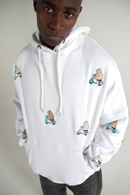 "biking bear" Hoodie