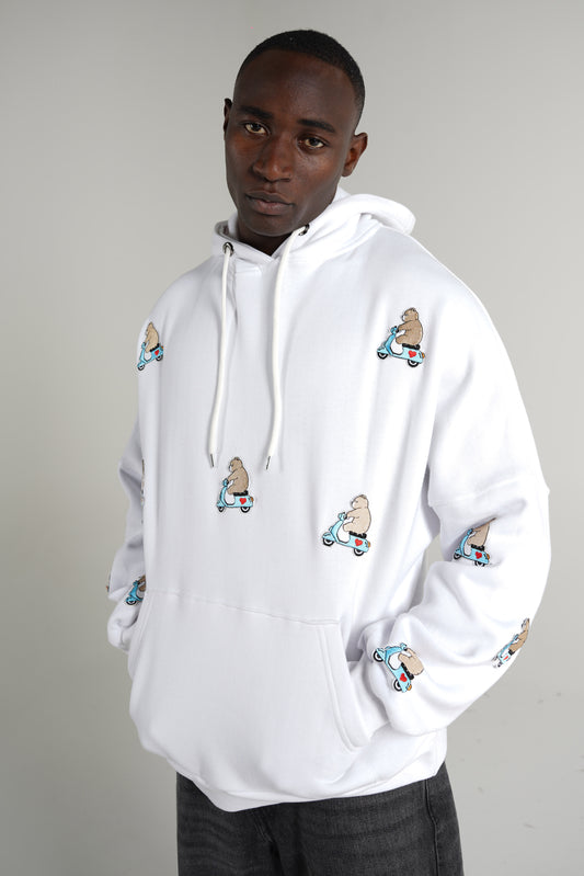 "biking bear" Hoodie